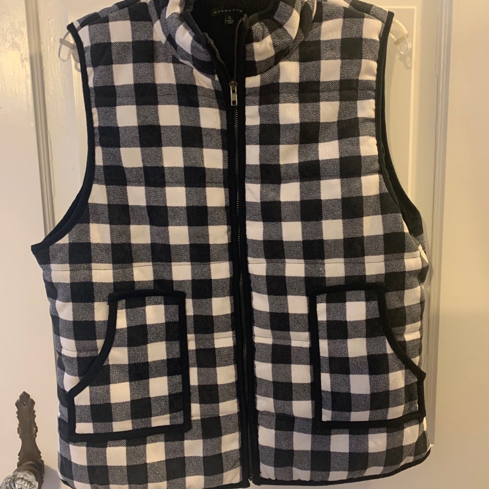 Staccato Buffalo plaid vest